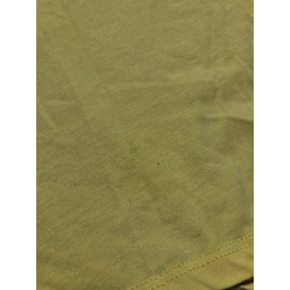 Abercrombie Kids Yellow‎ Tank Top Glitter Logo Front Tie Knot Size 11/12